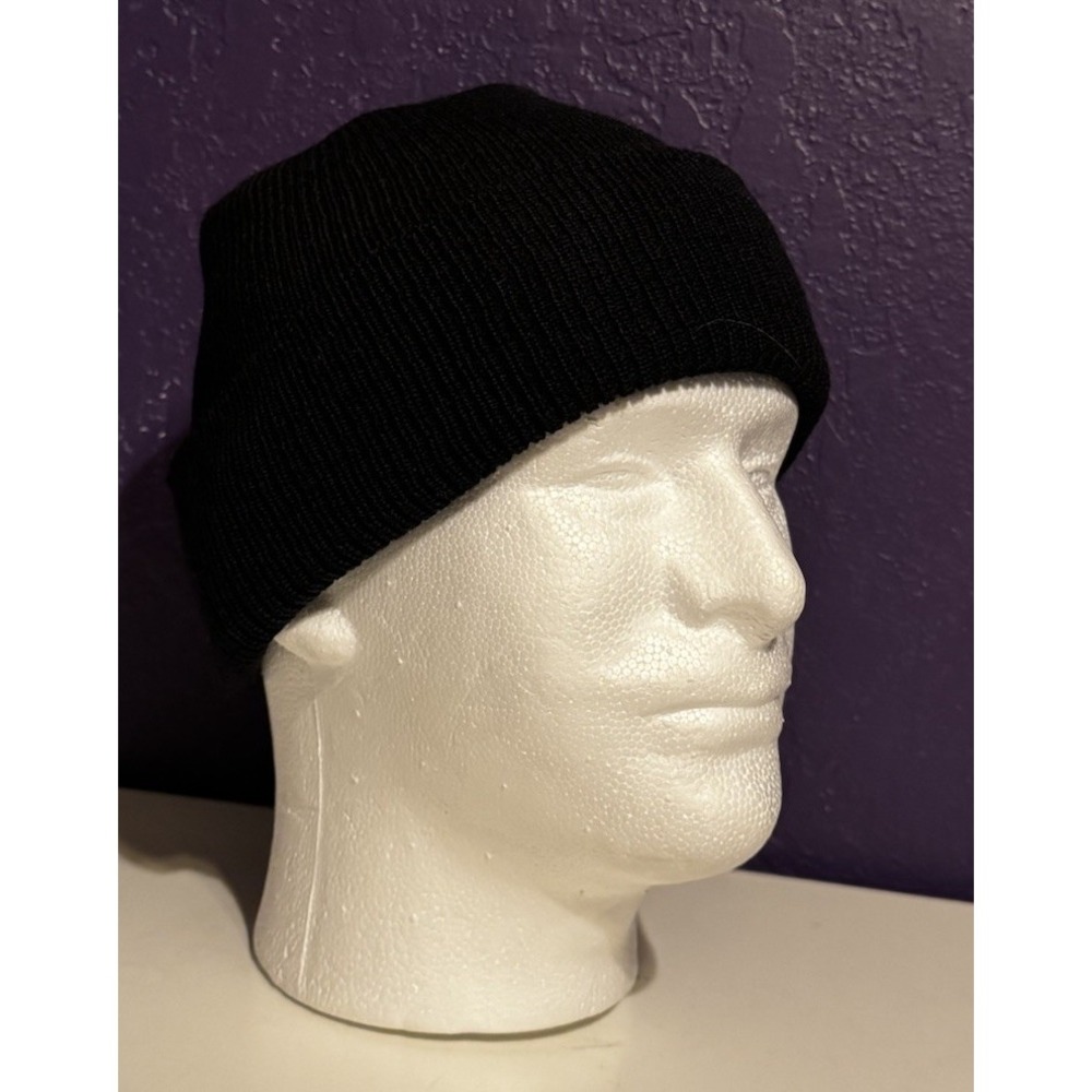 Vintage 70s US Navy 100% Wool Knit Sailor Watch Cap Beanie Label Military USN